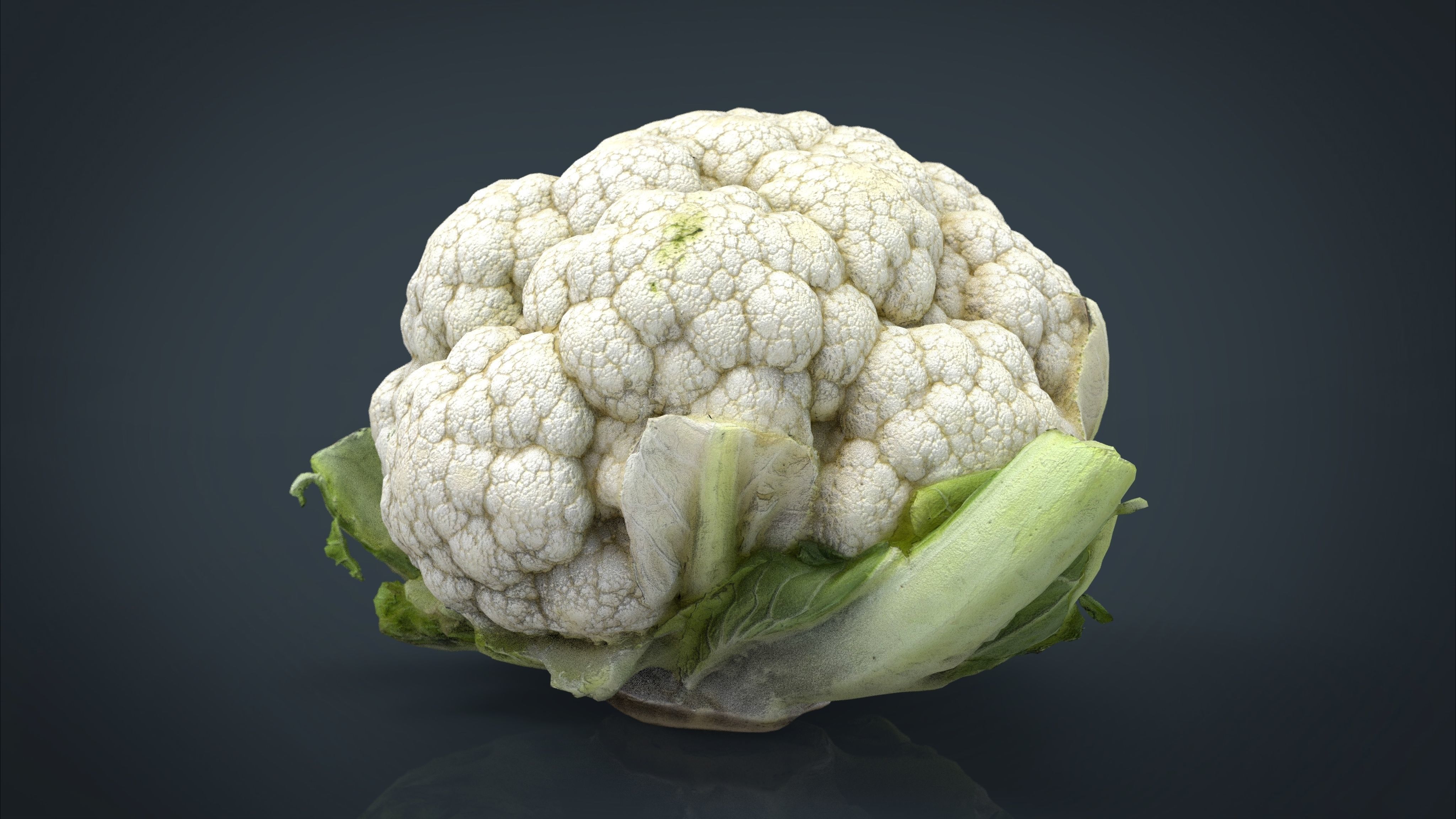 Cauliflower Low-poly 3D model_10