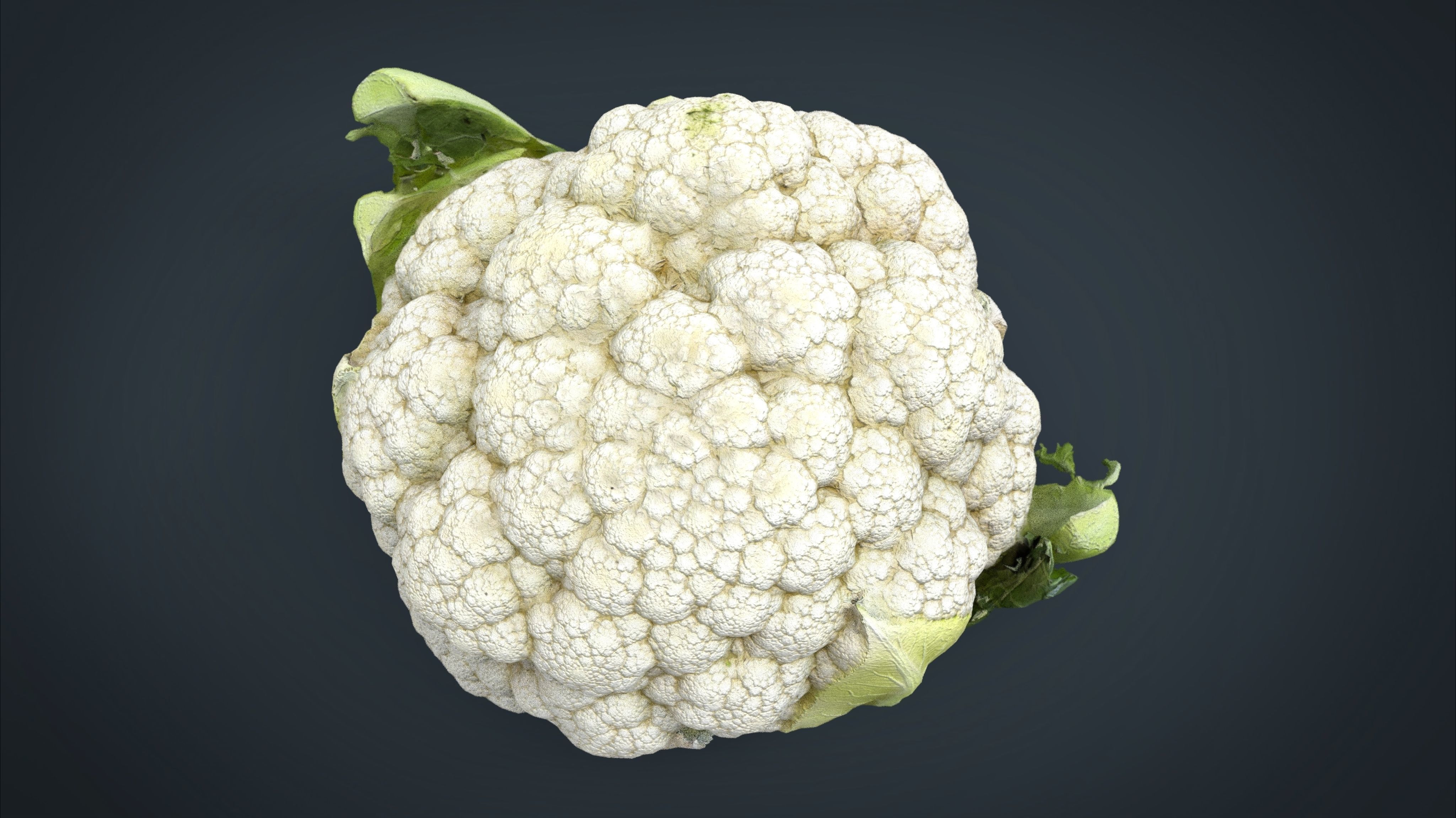 Cauliflower Low-poly 3D model_3