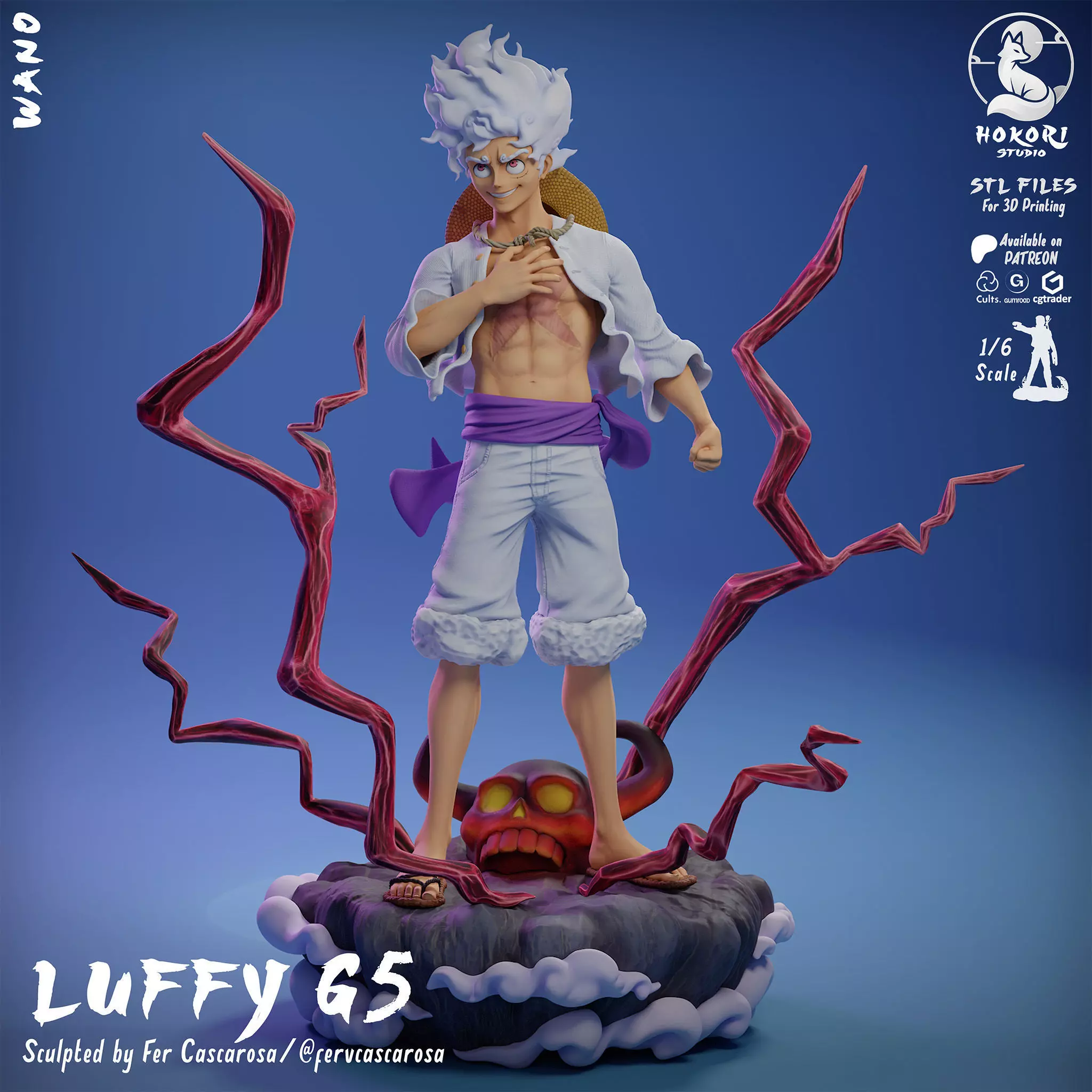 Luffy Gear 5 3D print model