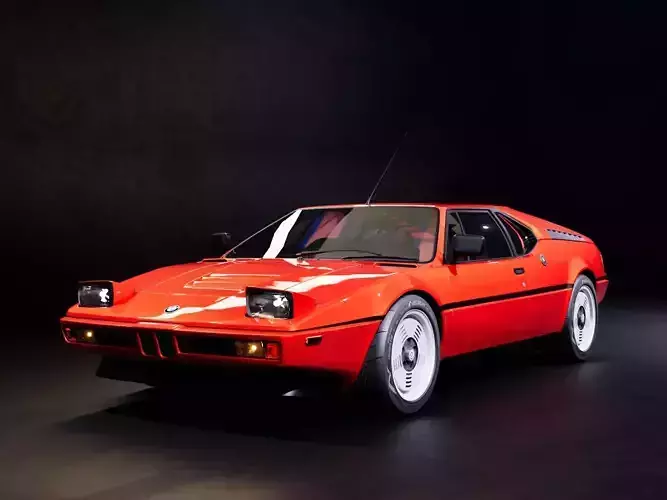 B M W M 1 Low-poly 3D model