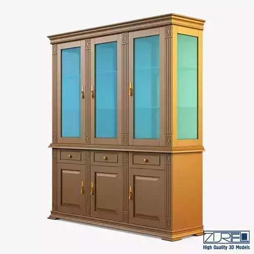 Victory china cabinet with glass doors