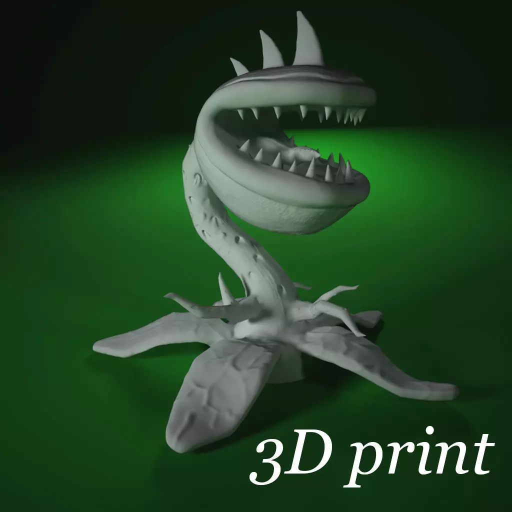Monster plant for 3D printing 3D print model