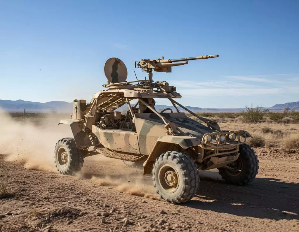 Military Buggy Tactical Off-Road Vehicle High Quality 3D Model 3D model