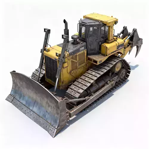 Heavy-Duty Industrial Bulldozer 3D Model