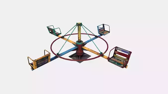 Old Colorful Carousel