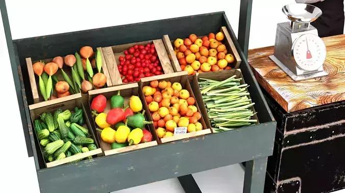Greengrocer 3D model 3