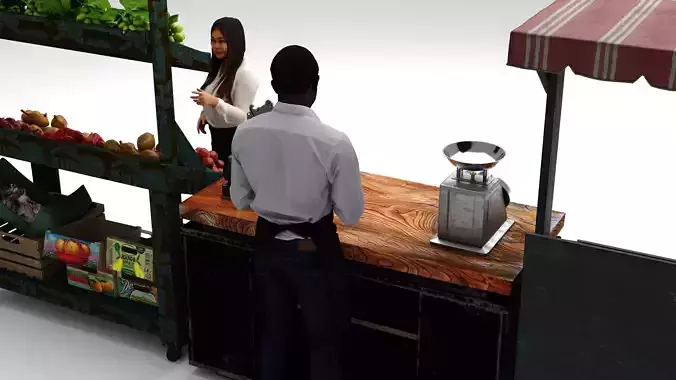 Greengrocer 3D model 2