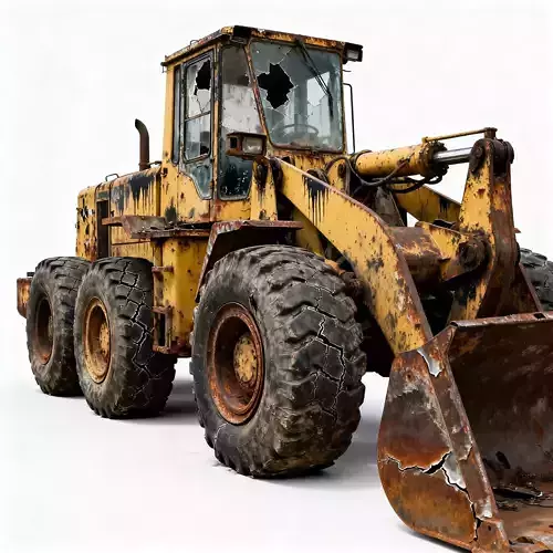 Abandoned Industrial Wheel Loader 3D Model