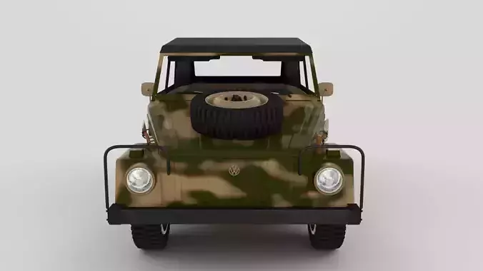 VW Type 181 Army with interior top up 