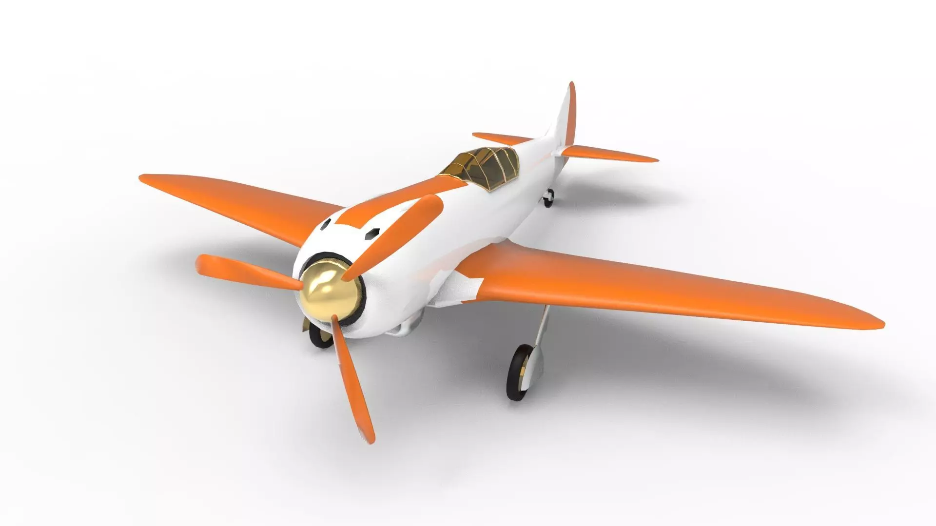 The Lavochkin La-5 Low-poly 3D model