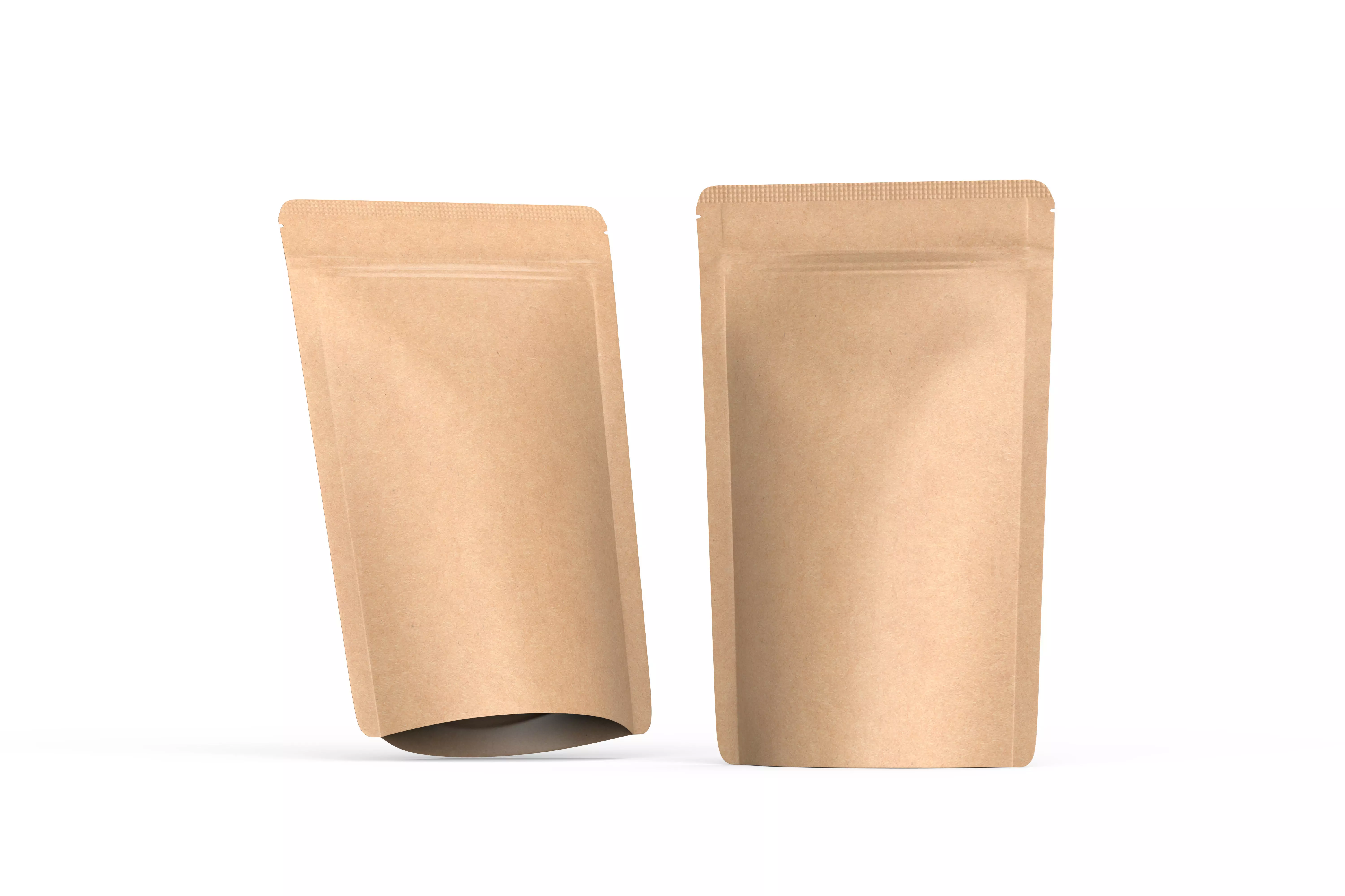 Kraft Paper Stand Up Pouch Bag Free 3D model