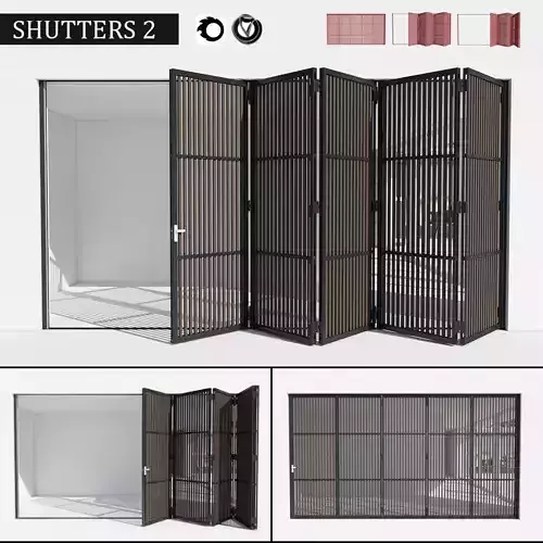 Shutters 2 kennel doors