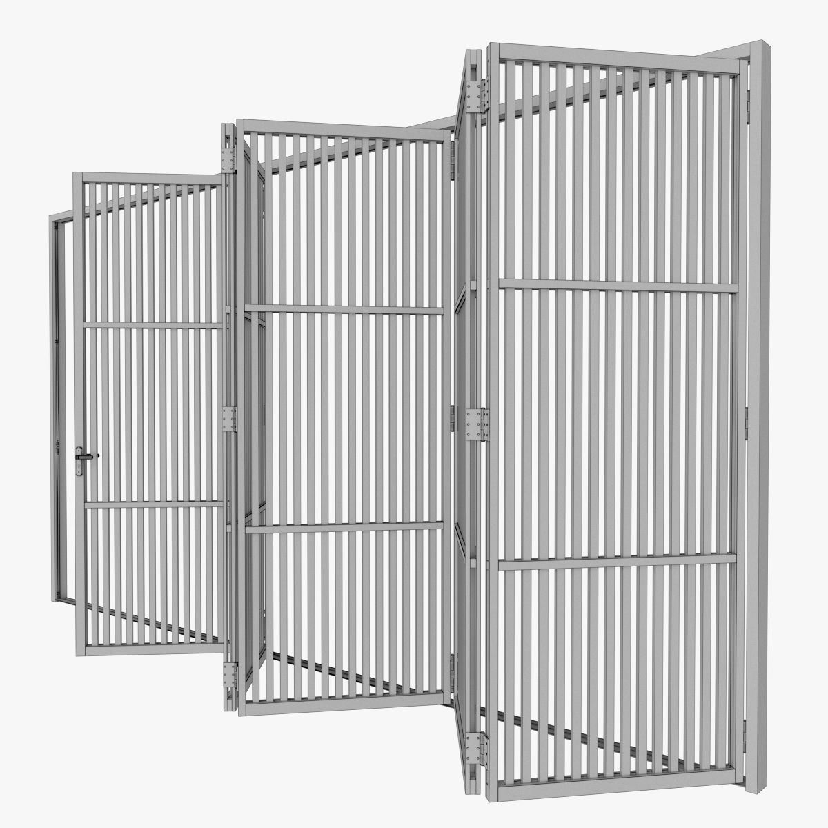 Shutters 2 kennel doors 3D model_3