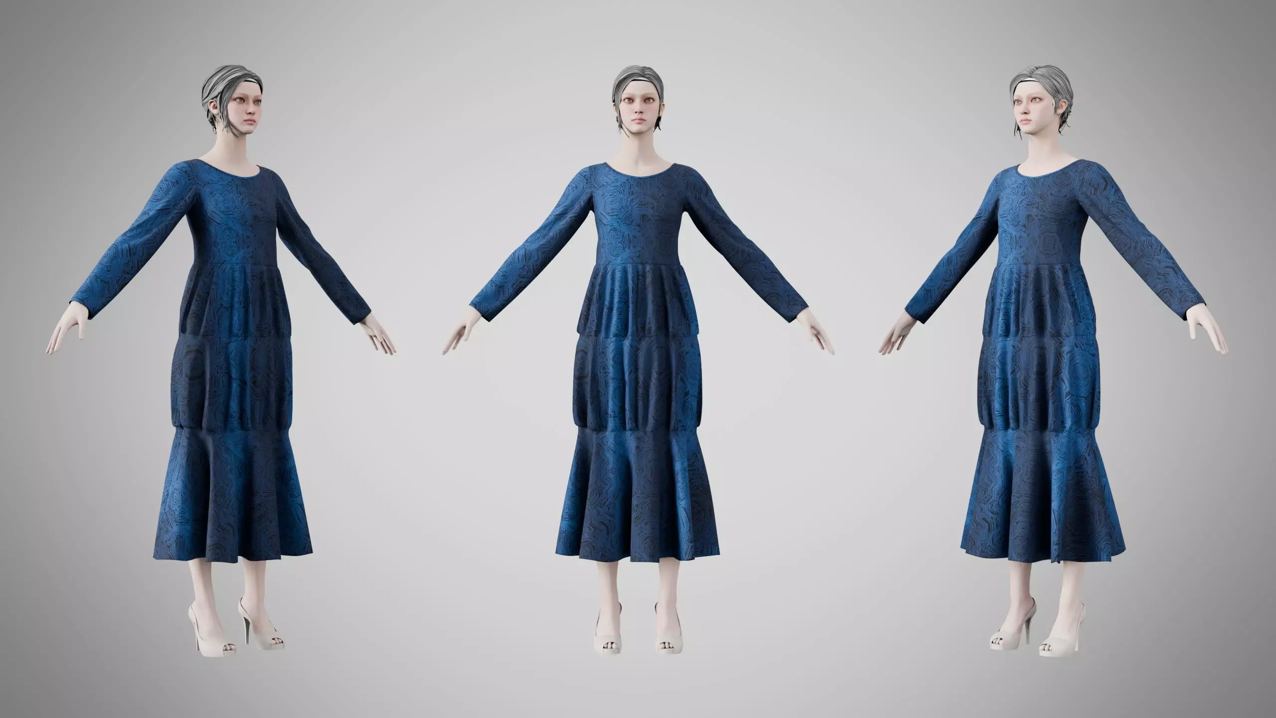 Dress 25 Digital Horizon Weave 3D model