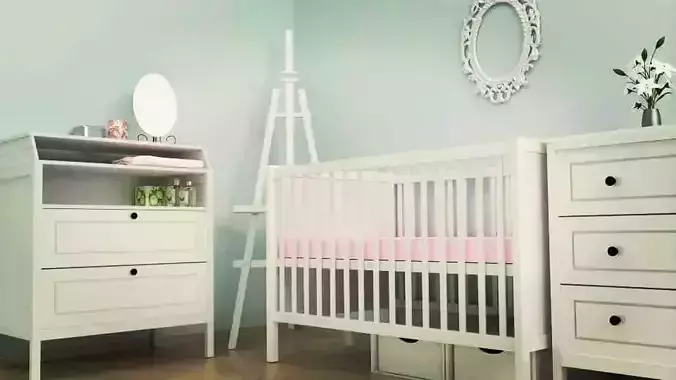 Baby room 3D model