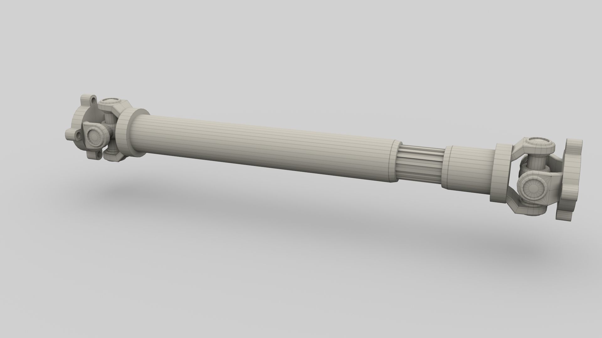 Drive Shaft Low-poly 3D model_15