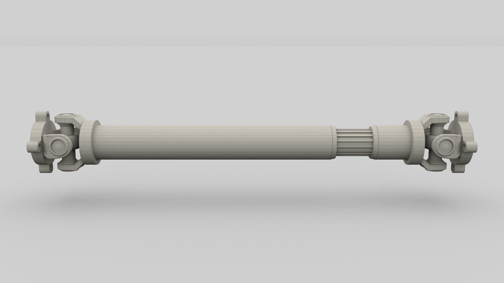 Drive Shaft Low-poly 3D model_7