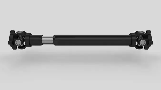 Drive Shaft Low-poly 3D model