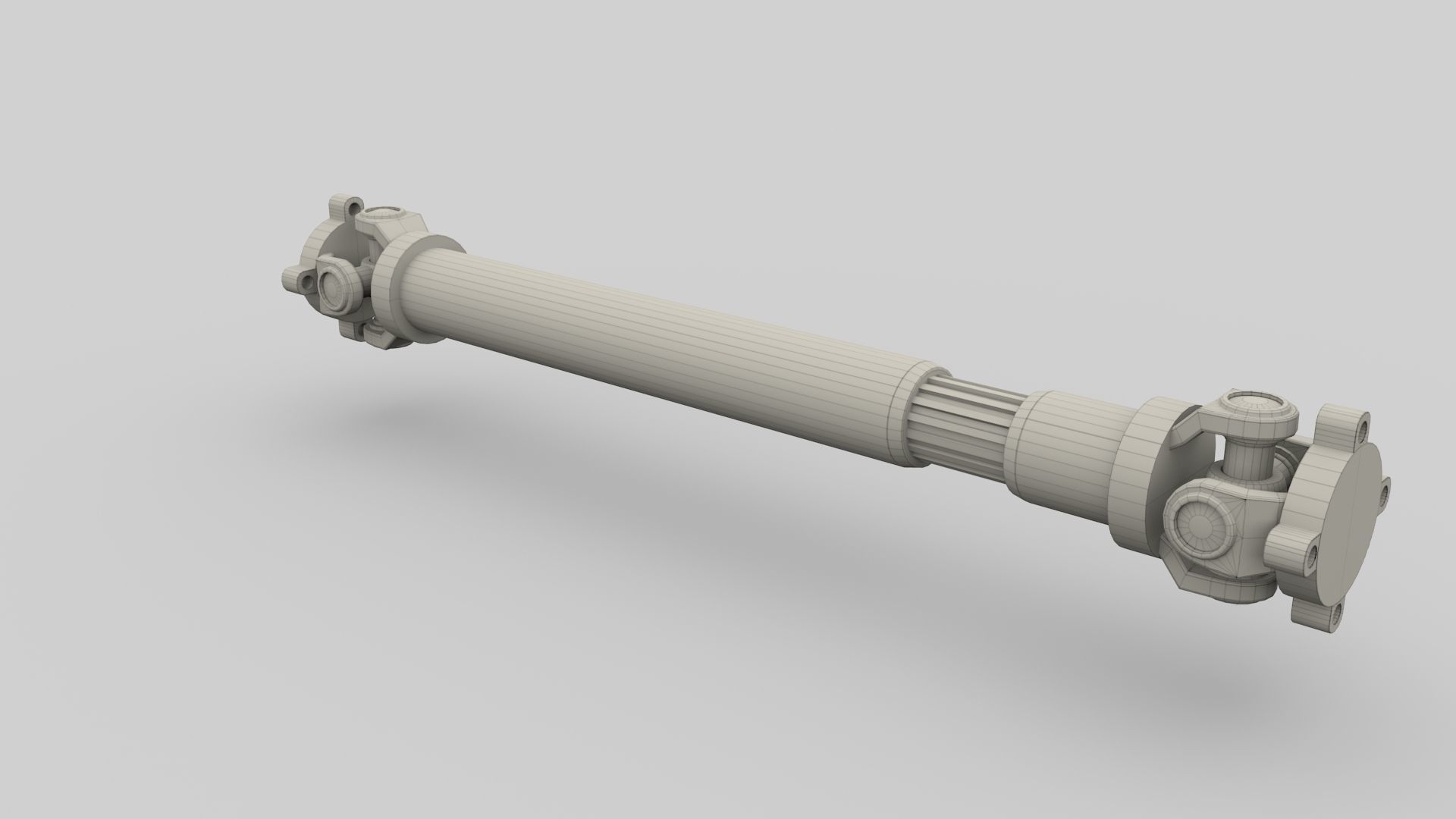 Drive Shaft Low-poly 3D model_19