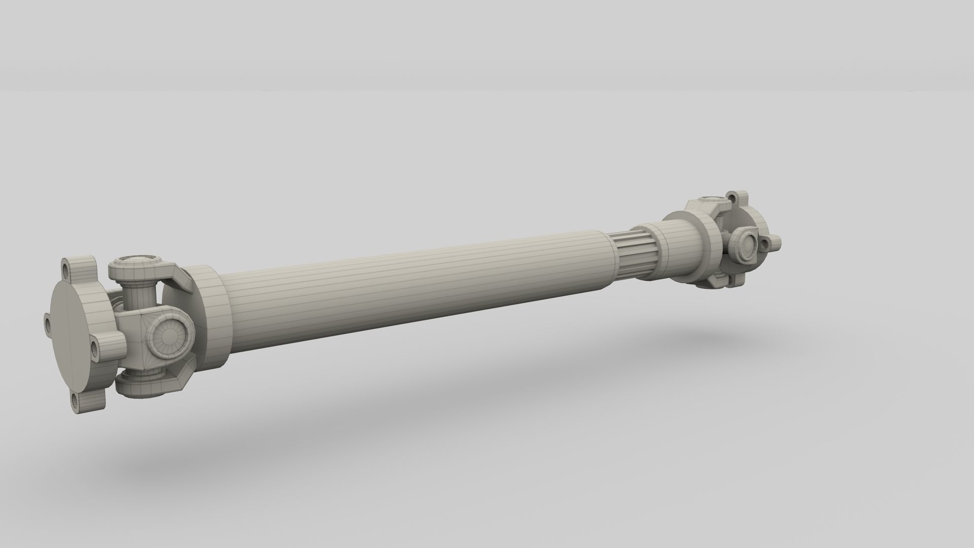 Drive Shaft Low-poly 3D model_11