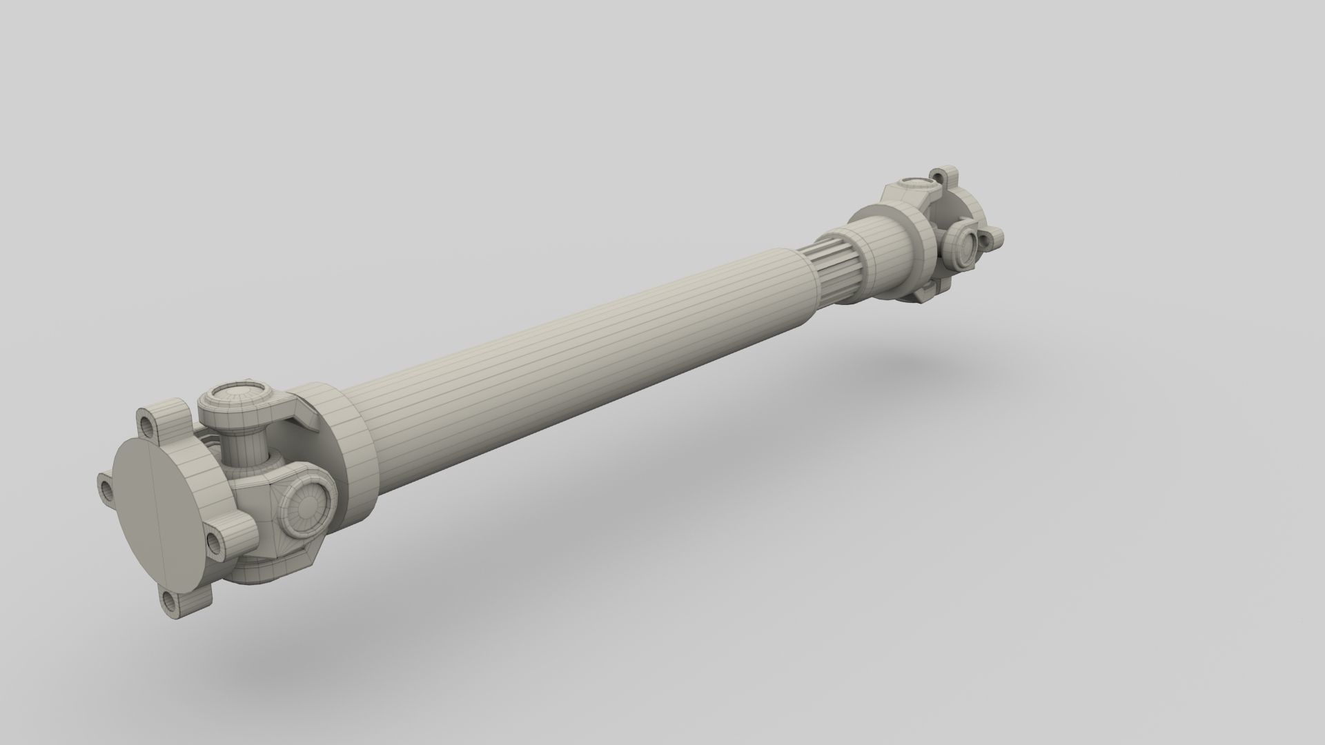 Drive Shaft Low-poly 3D model_31