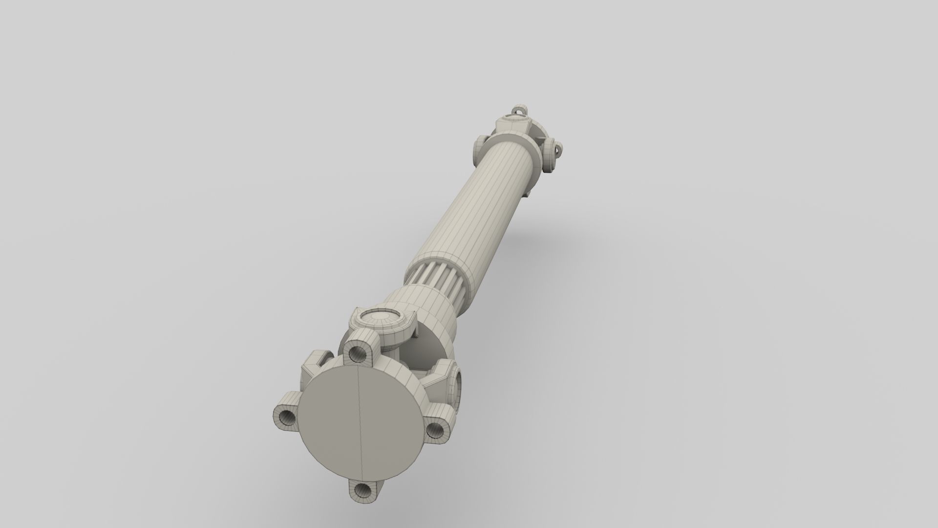Drive Shaft Low-poly 3D model_8