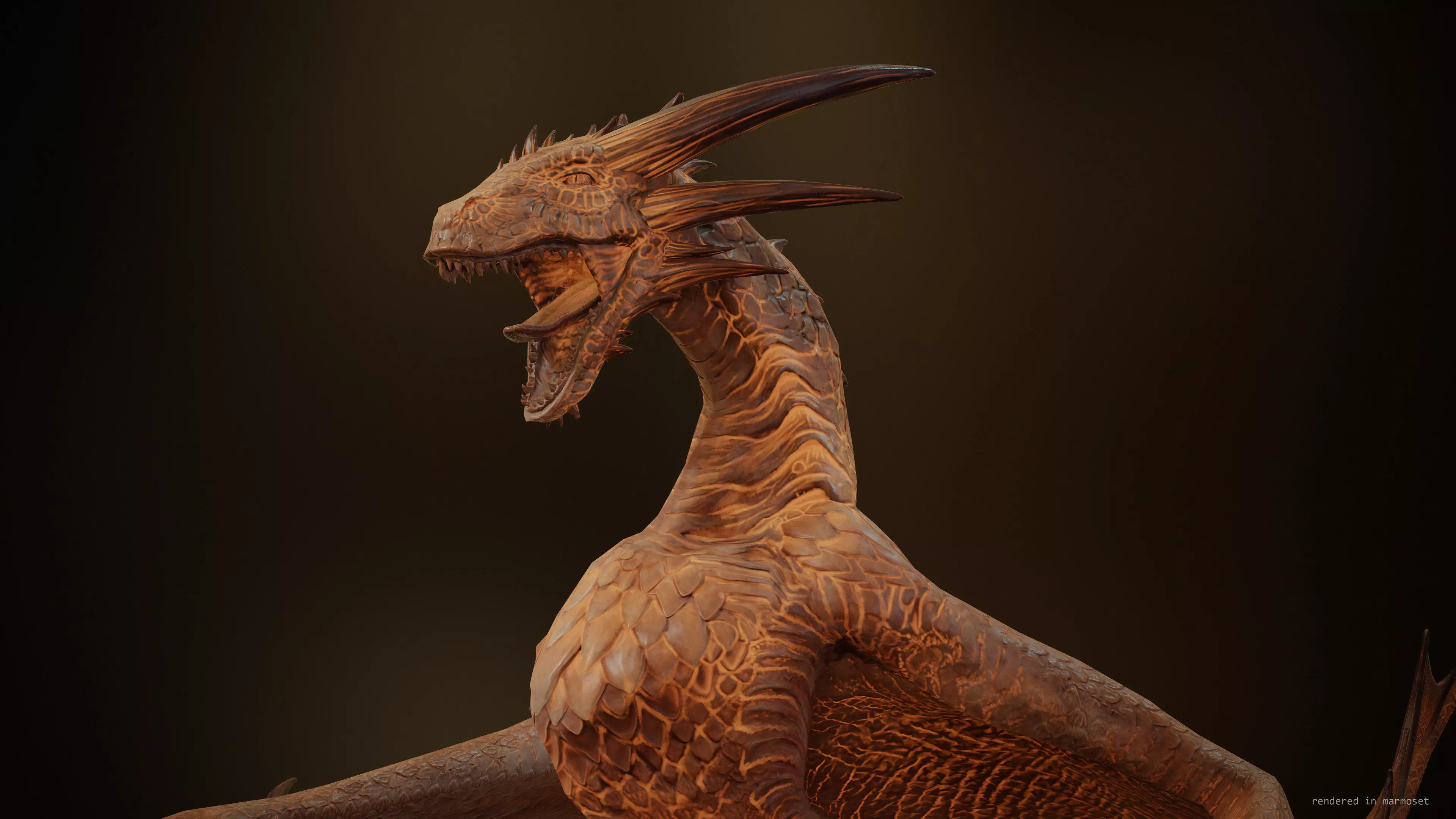 Wyvern Low-poly 3D model