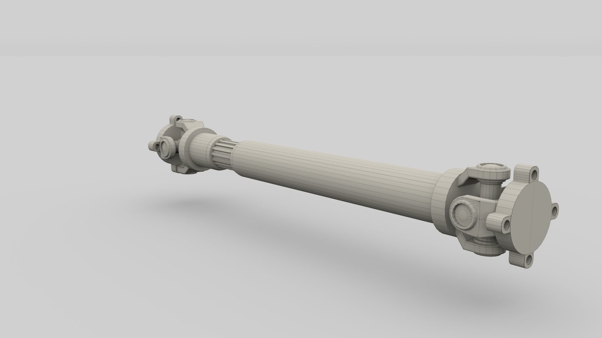 Animated Drive Shaft Low-poly 3D model_8