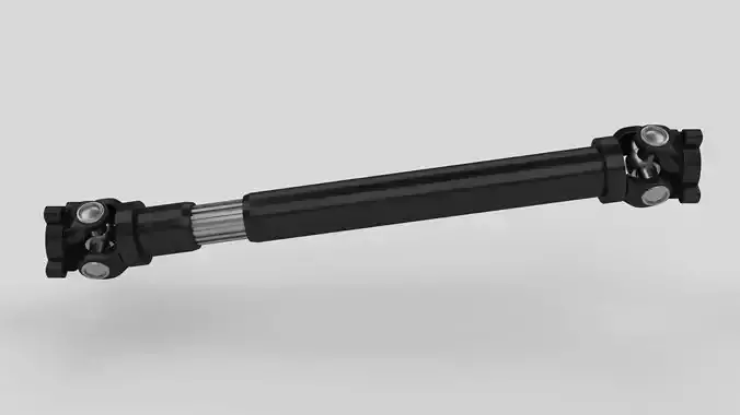 Animated Drive Shaft Low-poly 3D model