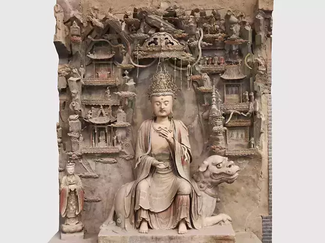 Deity Statue Sculpture16 3D model