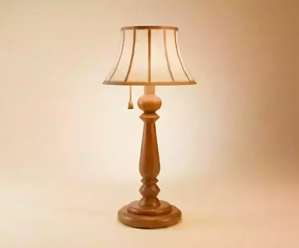 Cute Victoria Antique Classic Floor Lamp Low-poly 3D model