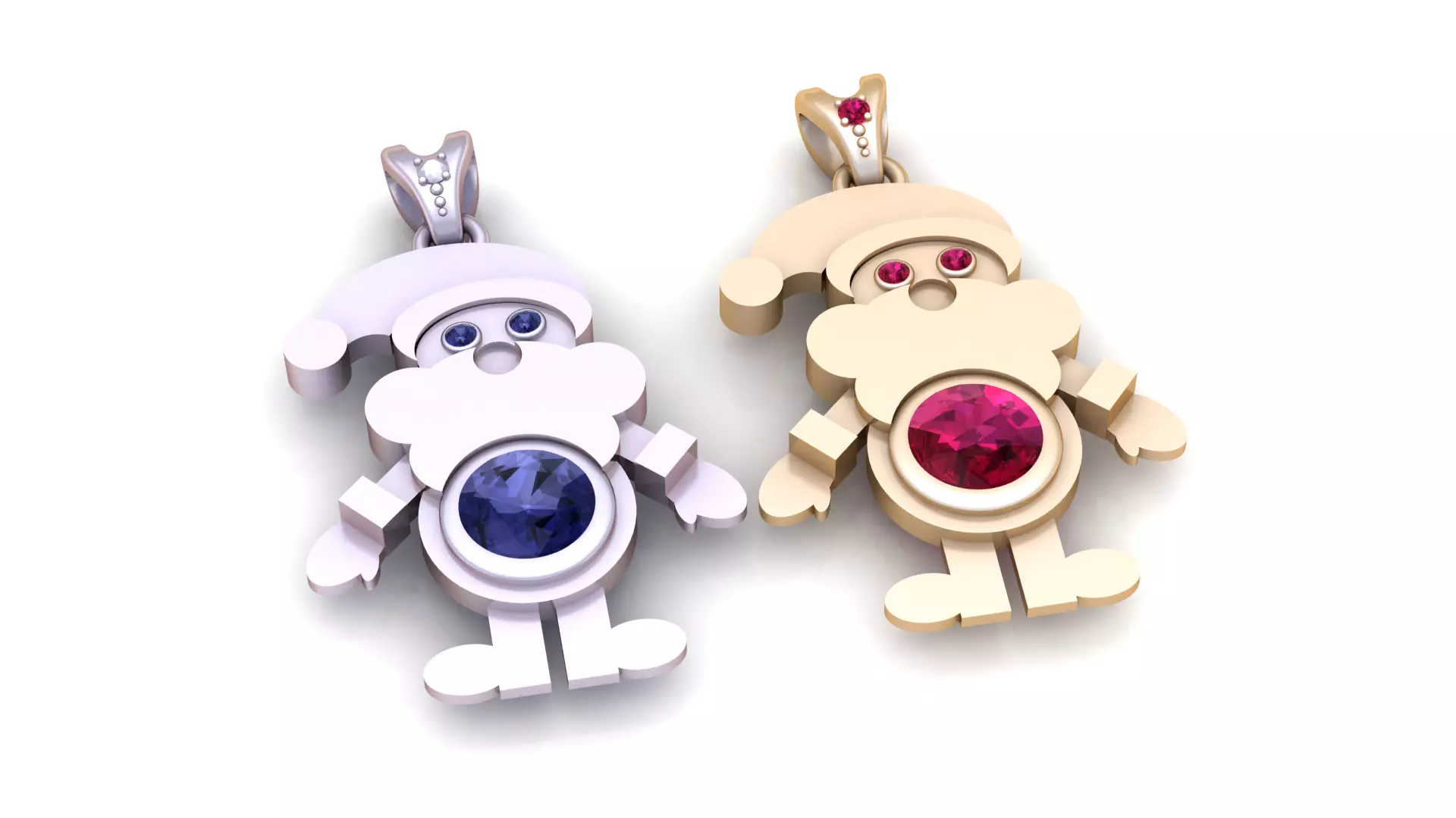 Ruby Guardian Turtle Pendant 3D print model