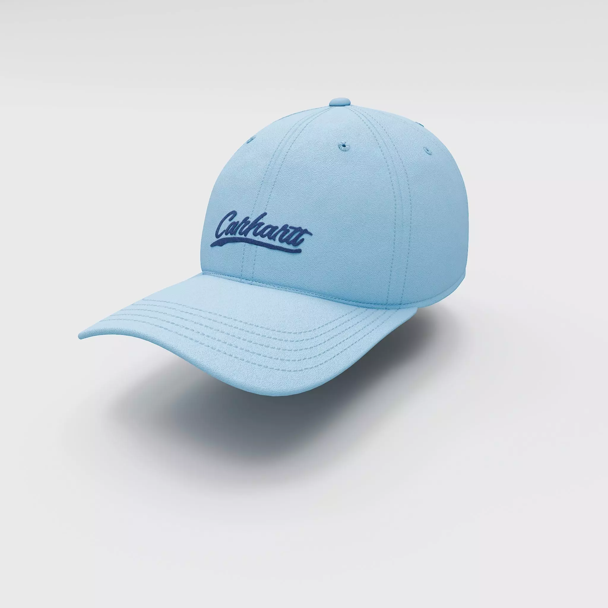 CARHARTT Canvas Script Graphic Cap Blue Low-poly 3D model