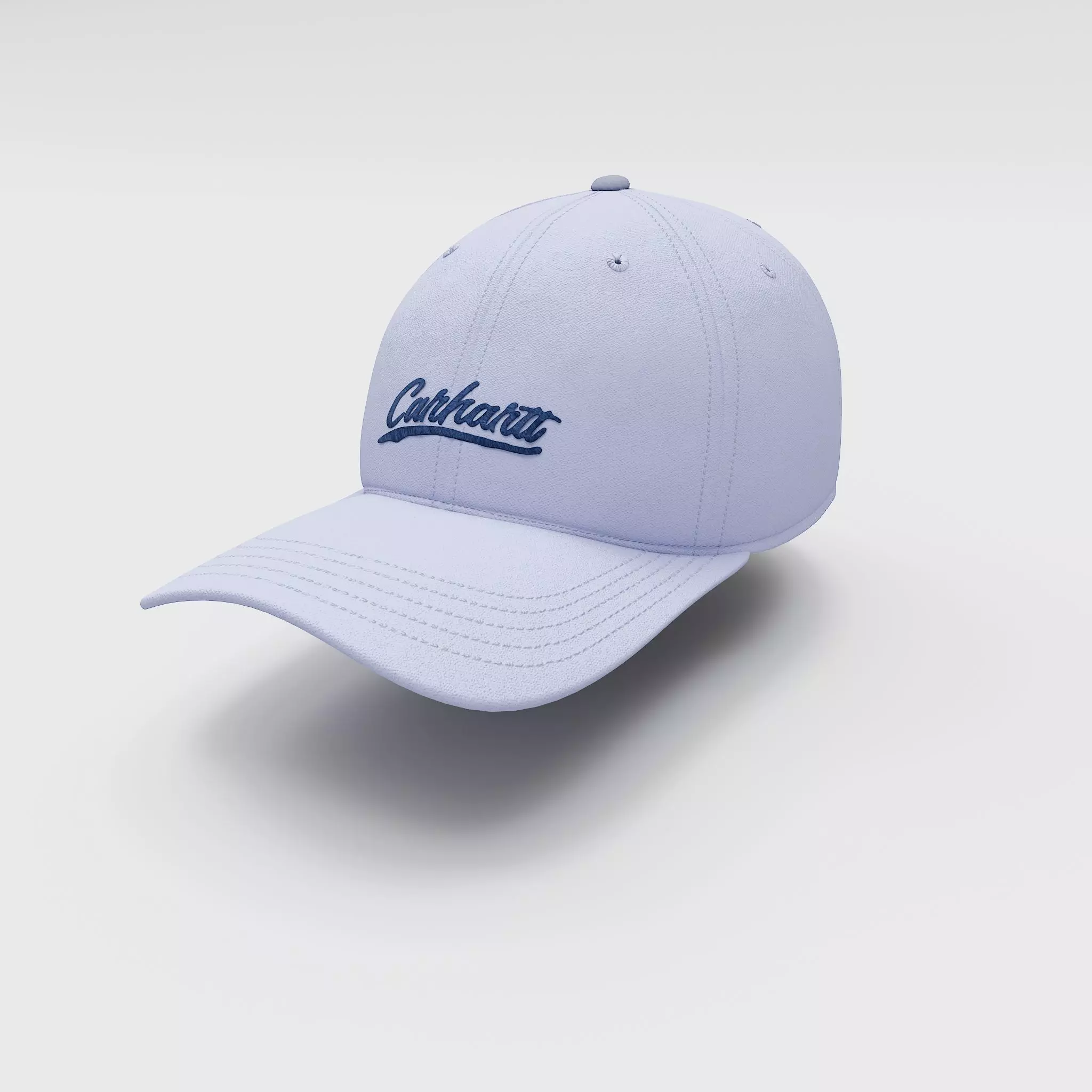 CARHARTT Canvas Script Graphic Cap Lavender Low-poly 3D model