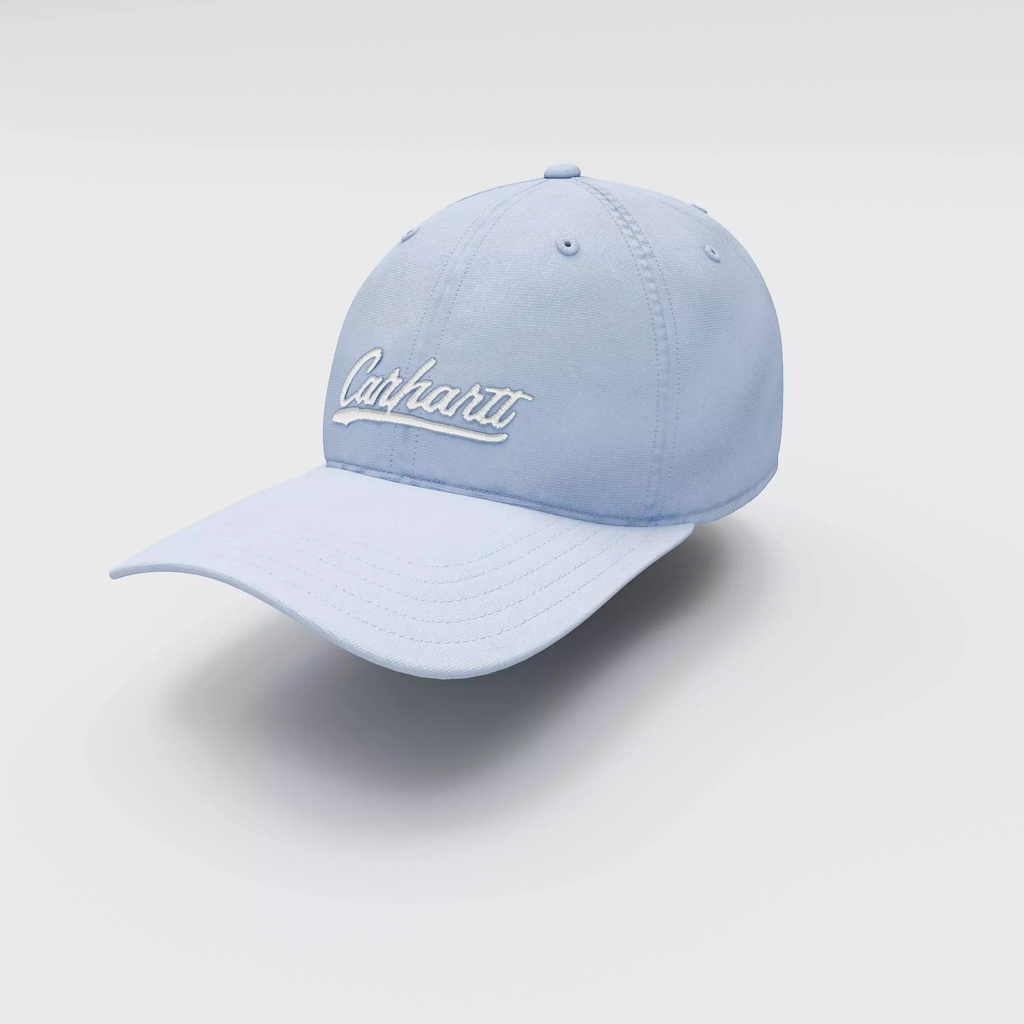 CARHARTT Canvas Script Graphic Cap Skytone Low-poly 3D model