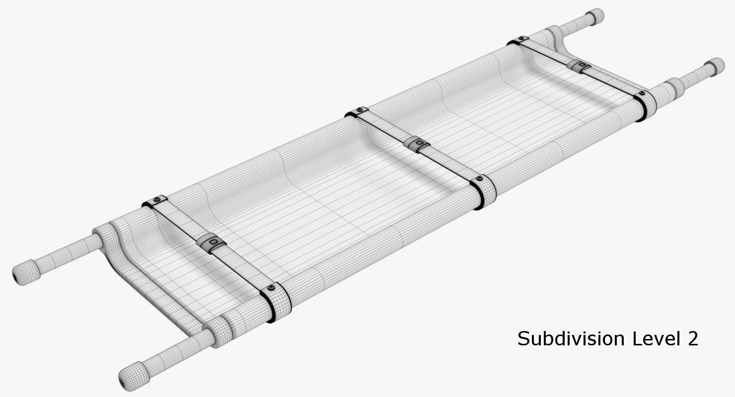 Scoop Stretcher 1 3D model_7