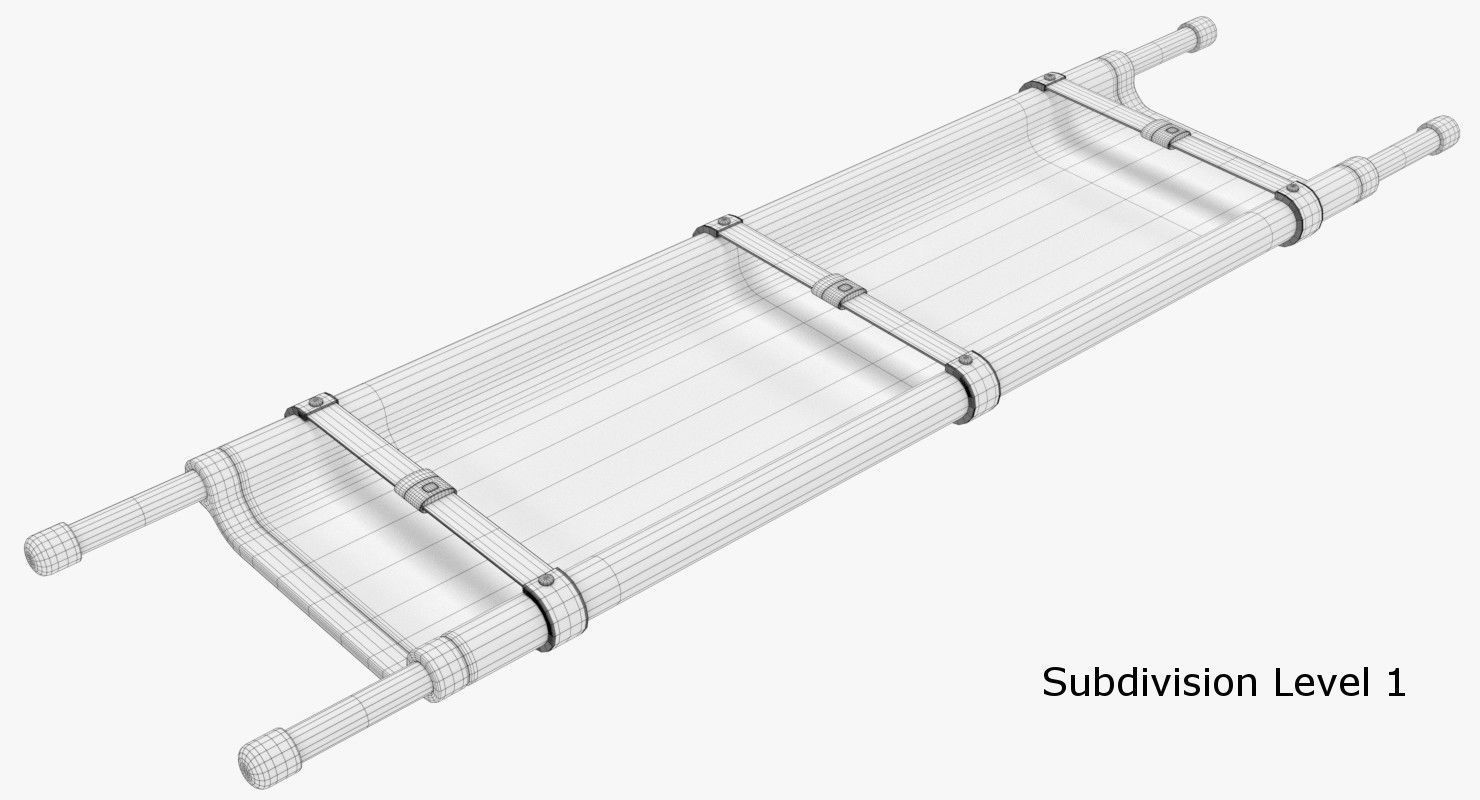 Scoop Stretcher 1 3D model_6