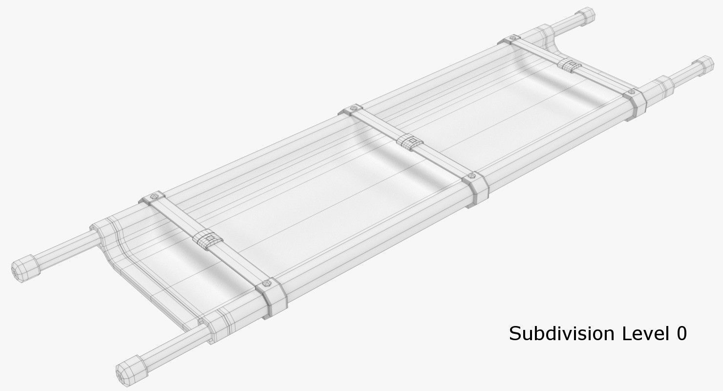 Scoop Stretcher 1 3D model_5