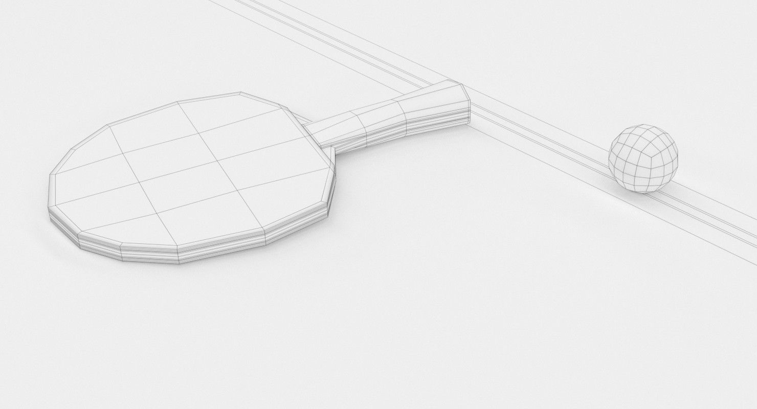 Ping Pong Table 3D model_12