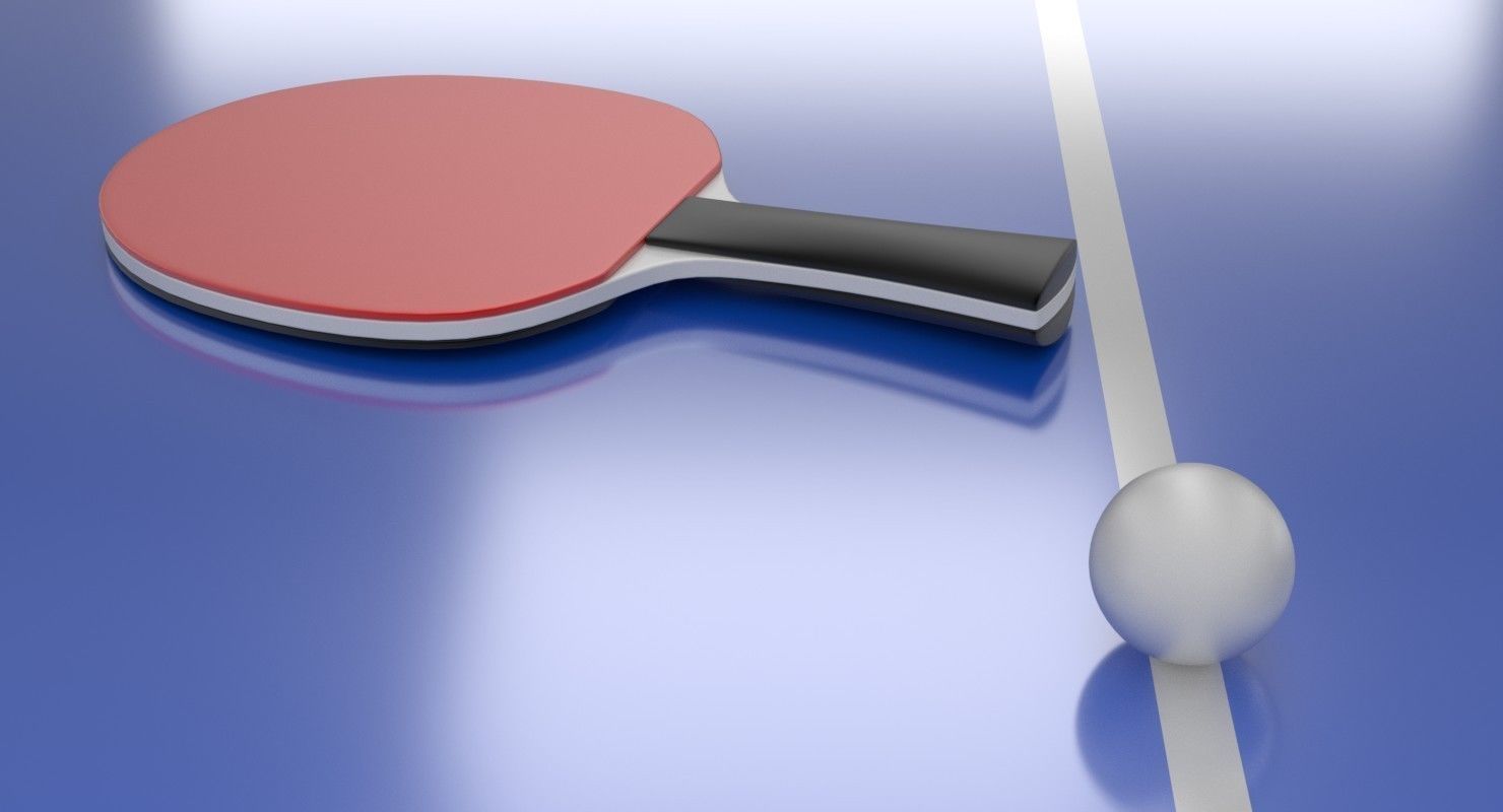 Ping Pong Table 3D model_6