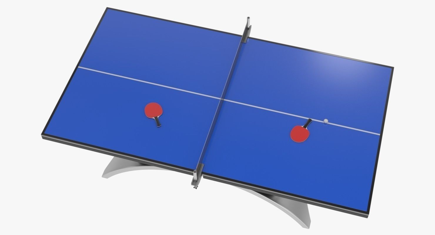 Ping Pong Table 3D model_2