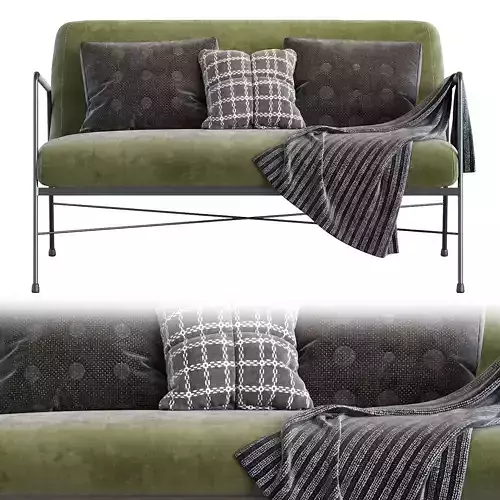 Derry Genuine Sofa 3D model 4