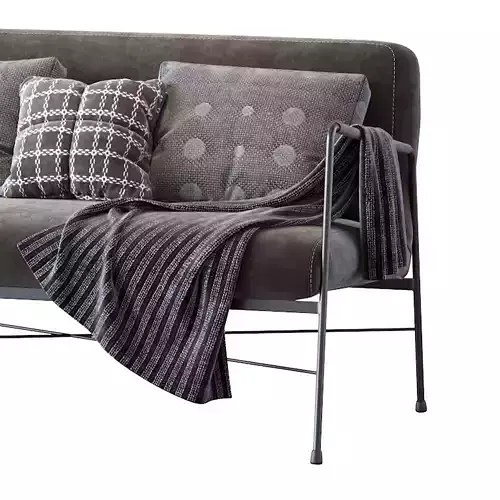 Derry Genuine Sofa 3D model 2