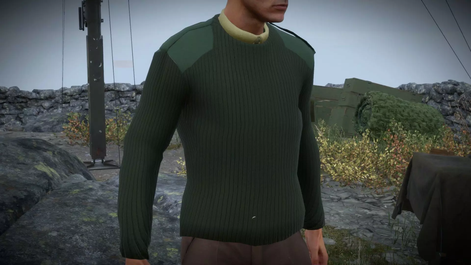 British Military Jumper Low-poly 3D model