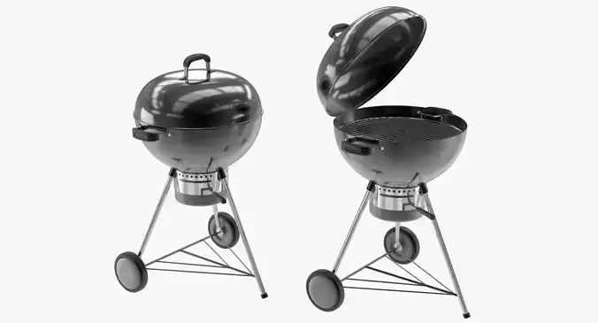 Grill 2 bbq 3D model