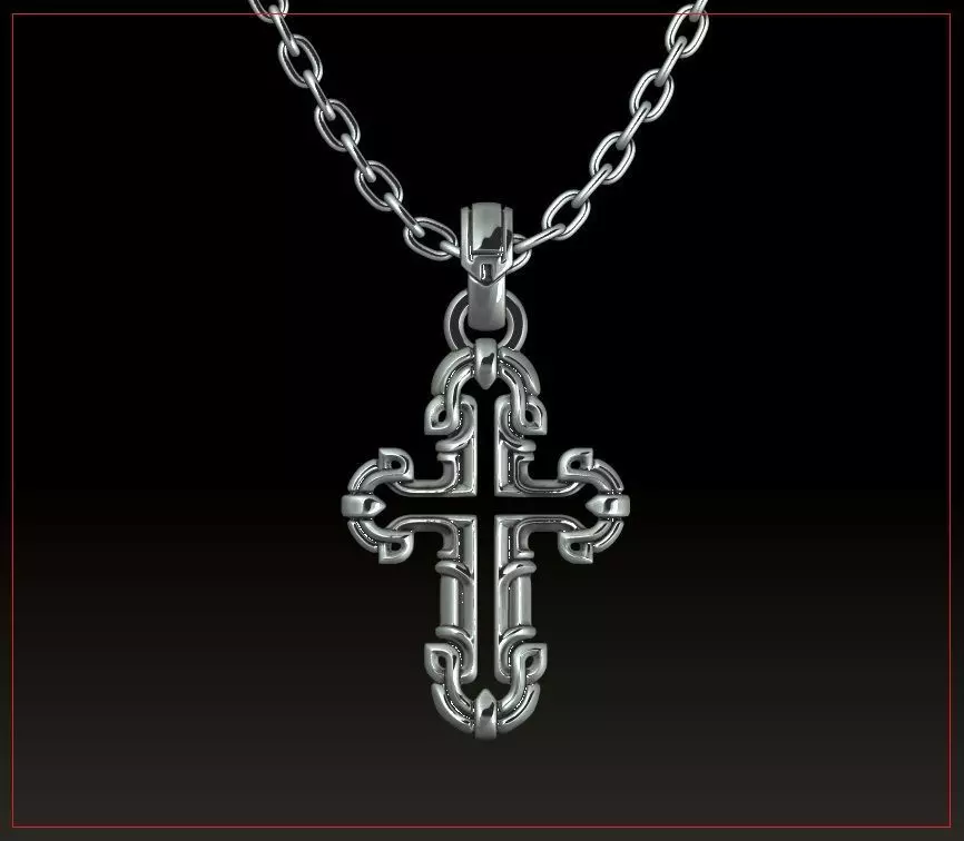 AZTEC CROSS PENDANT 3D print model