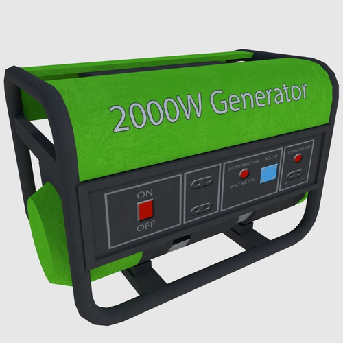 Power Generator - Game Ready Low-poly 3D model