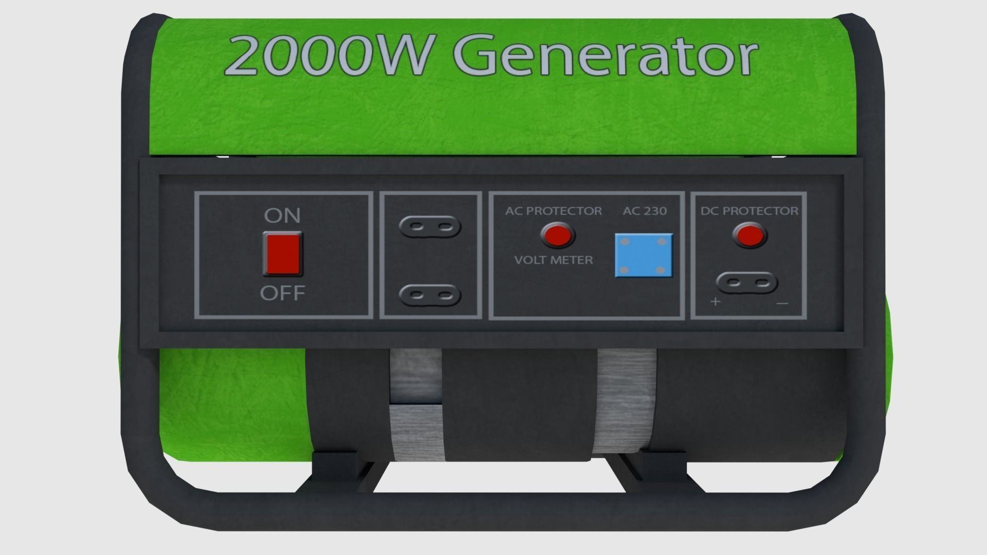 Power Generator - Game Ready Low-poly 3D model_1