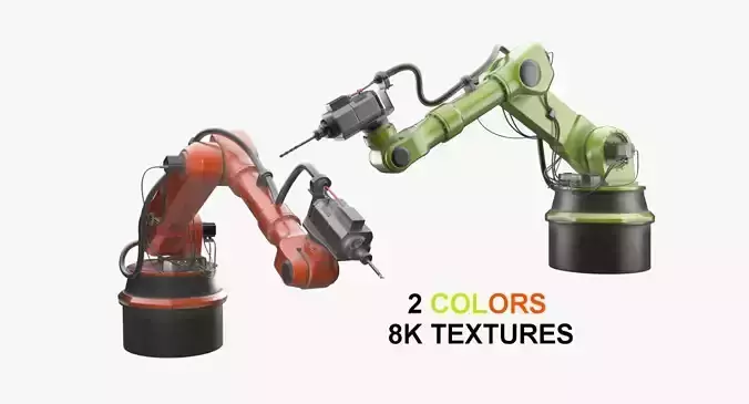 Industrial Robot 1 Textured