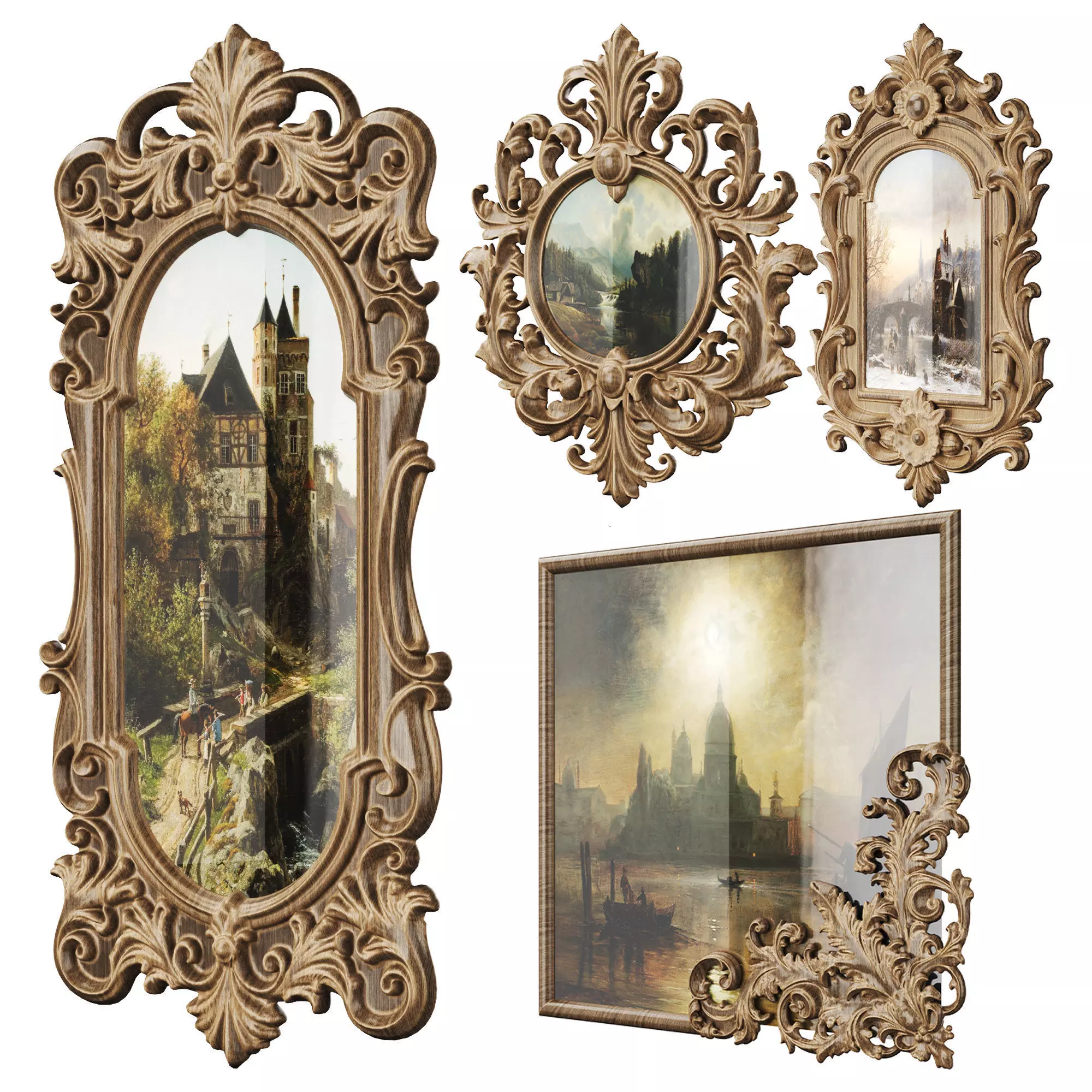 Frame Low-poly 3D model
